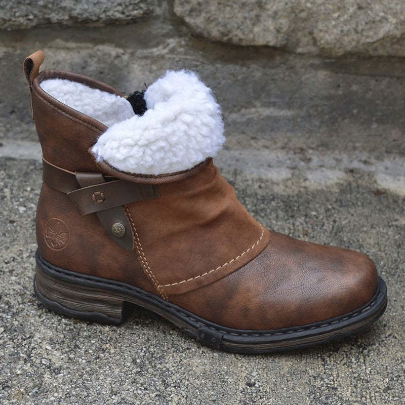 Women Orthopedic Boots Mujer Suede Winter Shoes