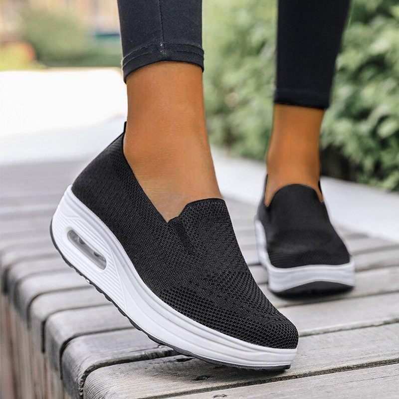 Platform Walking Shoes - Comfort Fit For Wide Feet