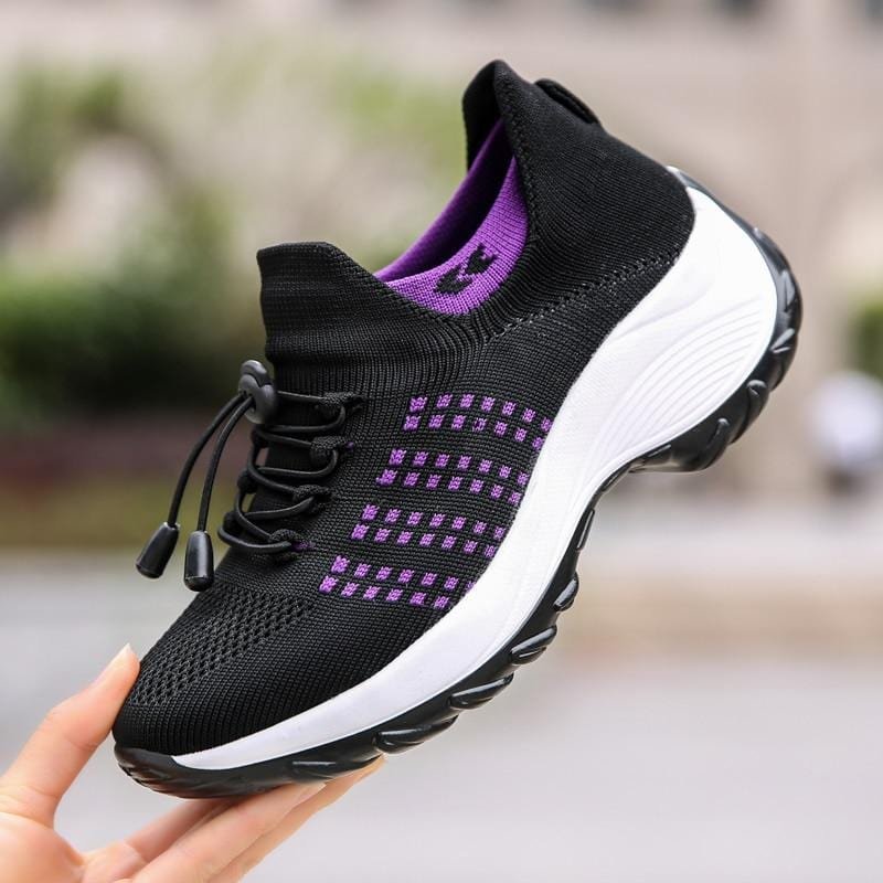 Women's Orthopedic Stretch Cushion Shoes Slip On Walking Shoes