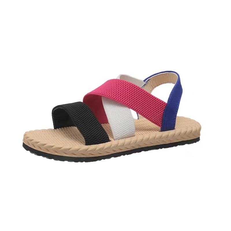 Women's Orthopedic Stretch Sandals Cork Espadrille Roman Sandals