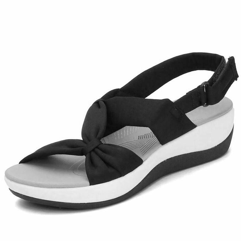 Women's Plus Size Bow Orthopedic Arch-Support Sandals