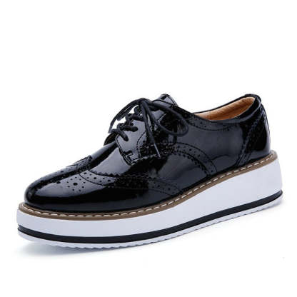 Walking Shoes For Women Comfy Interior Versatile Casual Oxford Shoes Modern