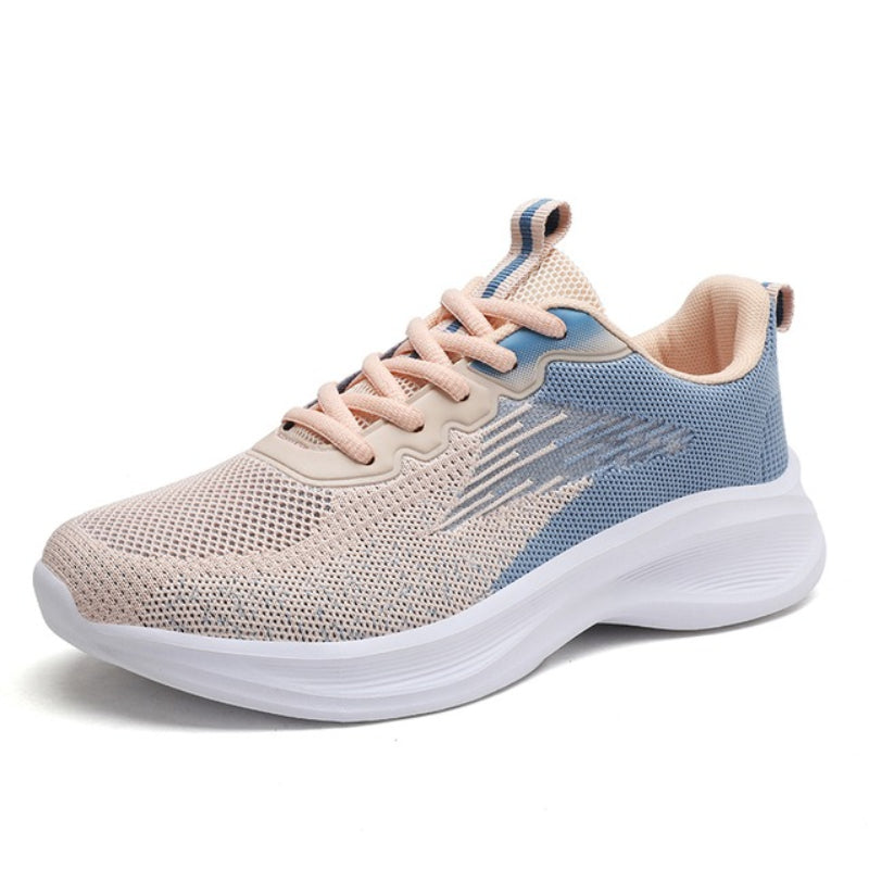 Women Orthopedic Shoes Thick Sole Gradient Colorful Sports Sneakers