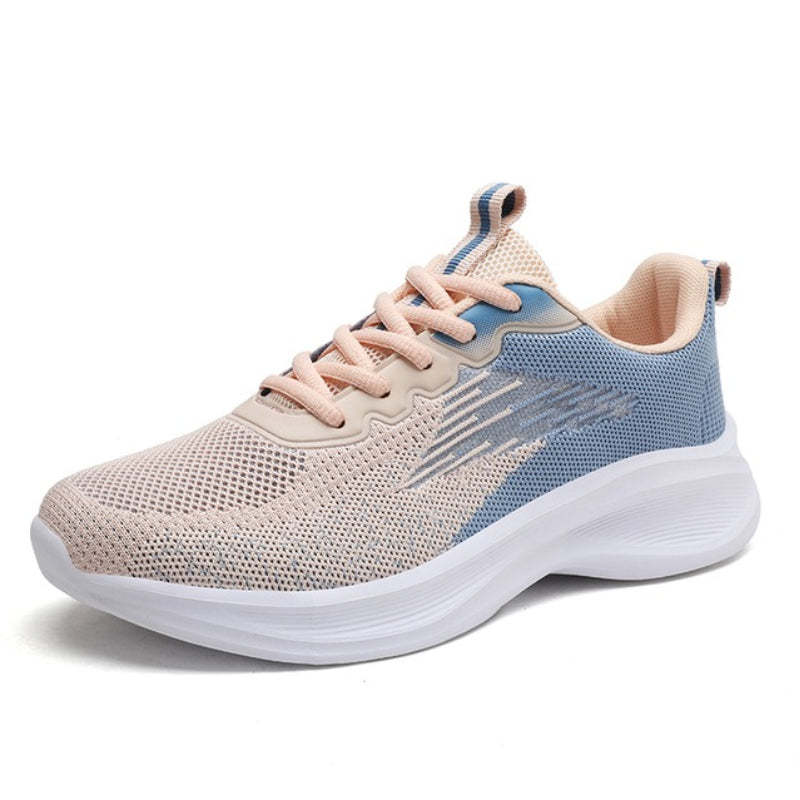 Women Orthopedic Shoes Thick Sole Gradient Colorful Sports Sneakers