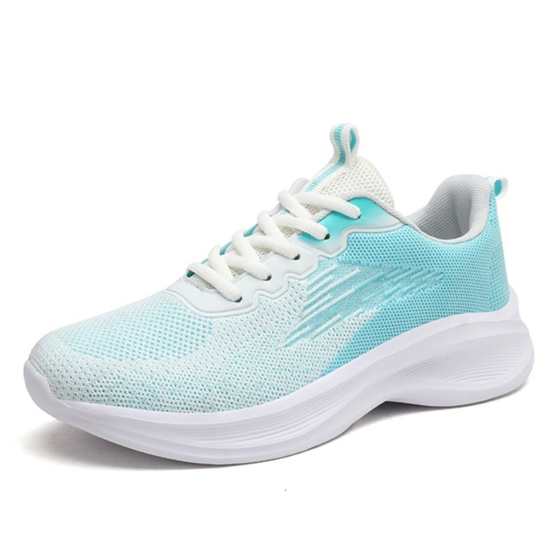 Women Orthopedic Shoes Thick Sole Gradient Colorful Sports Sneakers