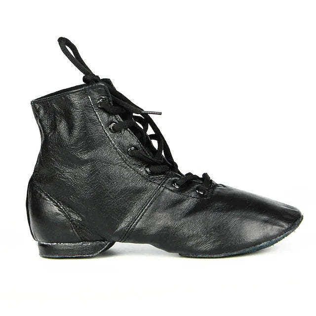 Women's Leather Flat Heel Teaching & Practice Shoes Ballroom Dance Shoes