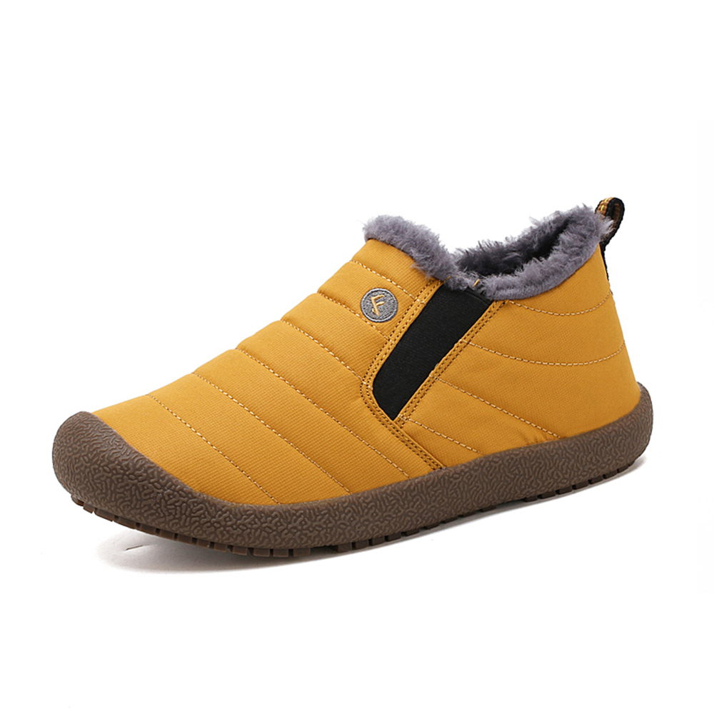 Winter Water-resistant Flat Fur Lined Boots