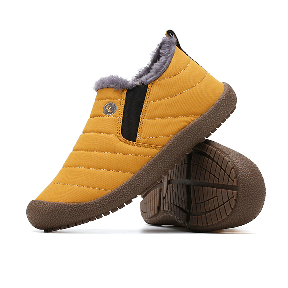 Winter Water-resistant Flat Fur Lined Boots
