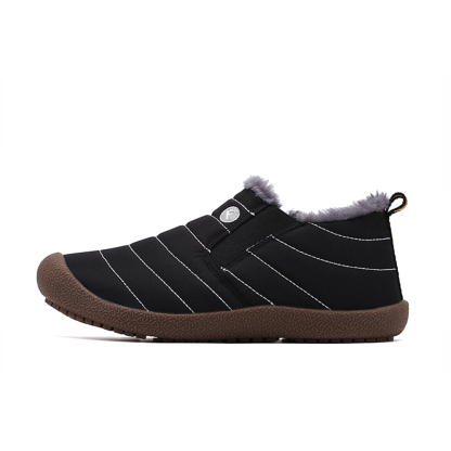 Winter Water-resistant Flat Fur Lined Boots