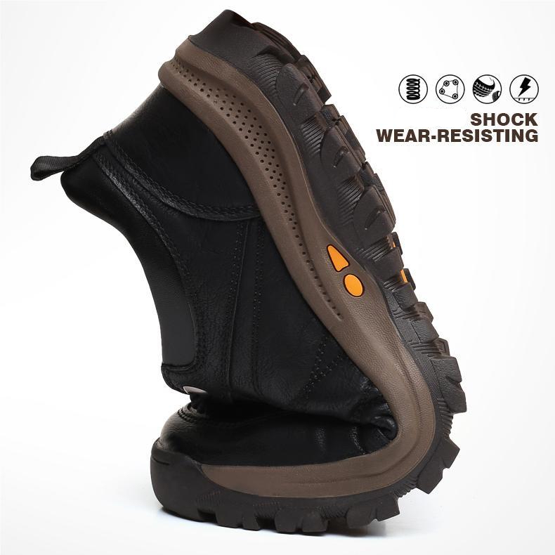 Men’s Winter Casual Hand Stitching Arch Support & Non-slip Breathable Boots