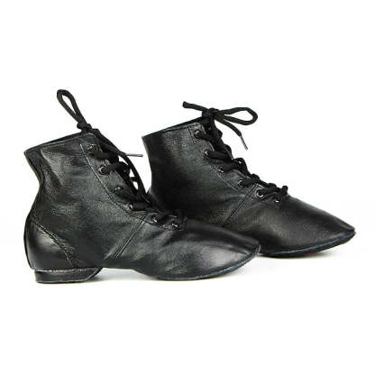 Women's Leather Flat Heel Teaching & Practice Shoes Ballroom Dance Shoes