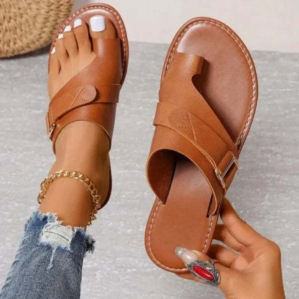 Women's Orthopedic Bunion Correction Leather Sandals