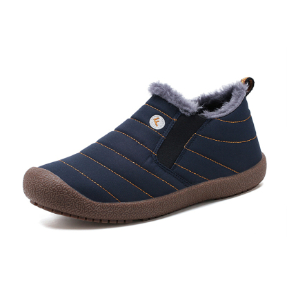 Winter Water-resistant Flat Fur Lined Boots