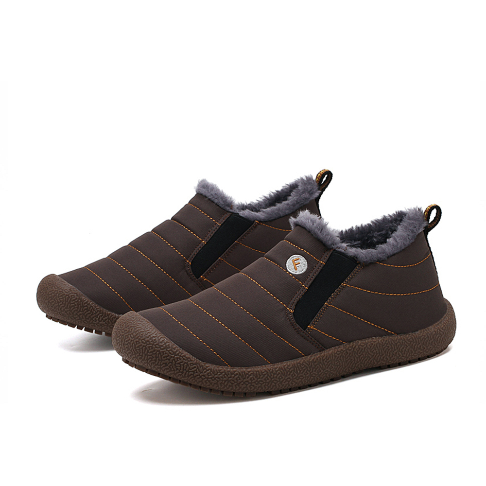 Winter Water-resistant Flat Fur Lined Boots