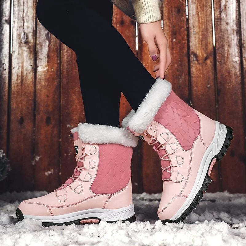Snow Boots Women Winter Keep Warm Water-proof Shoes