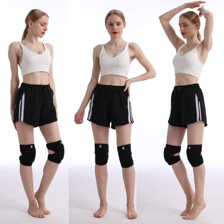 (2 PCS) EVA Knee Pads Unisex Patella Brace Support Fitness Extra Soft Adjustable Strap Protector