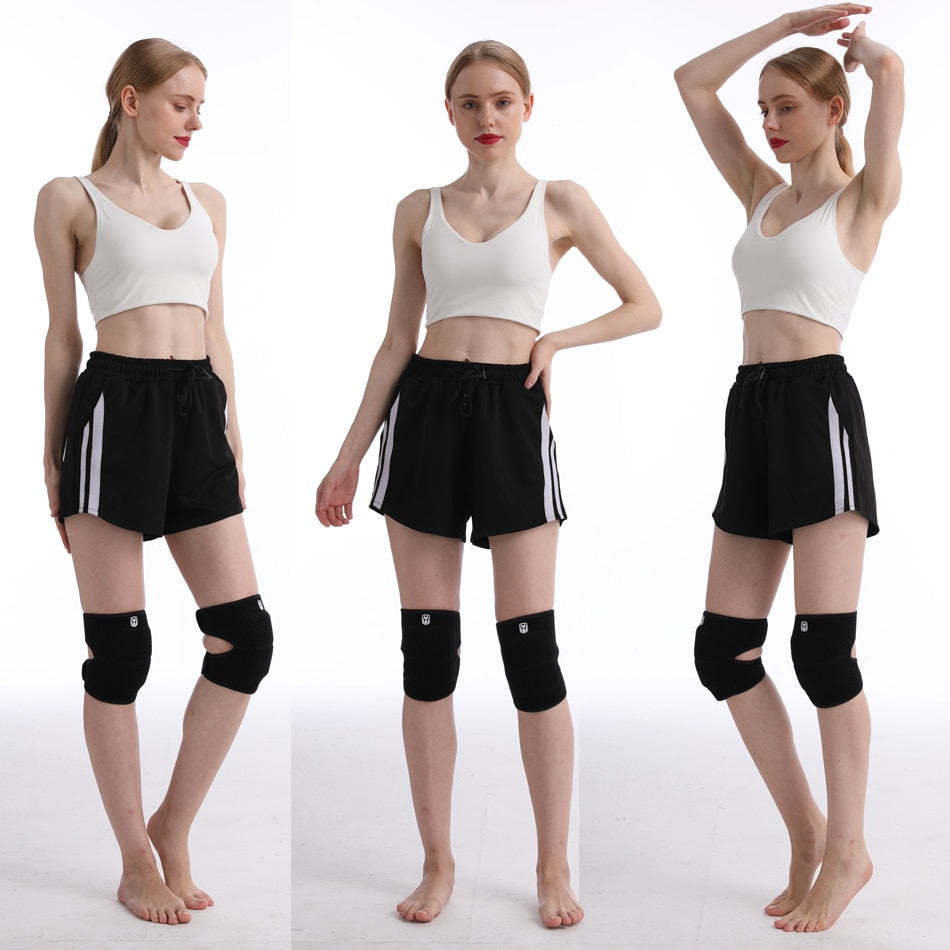 (2 PCS) EVA Knee Pads Unisex Patella Brace Support Fitness Extra Soft Adjustable Strap Protector