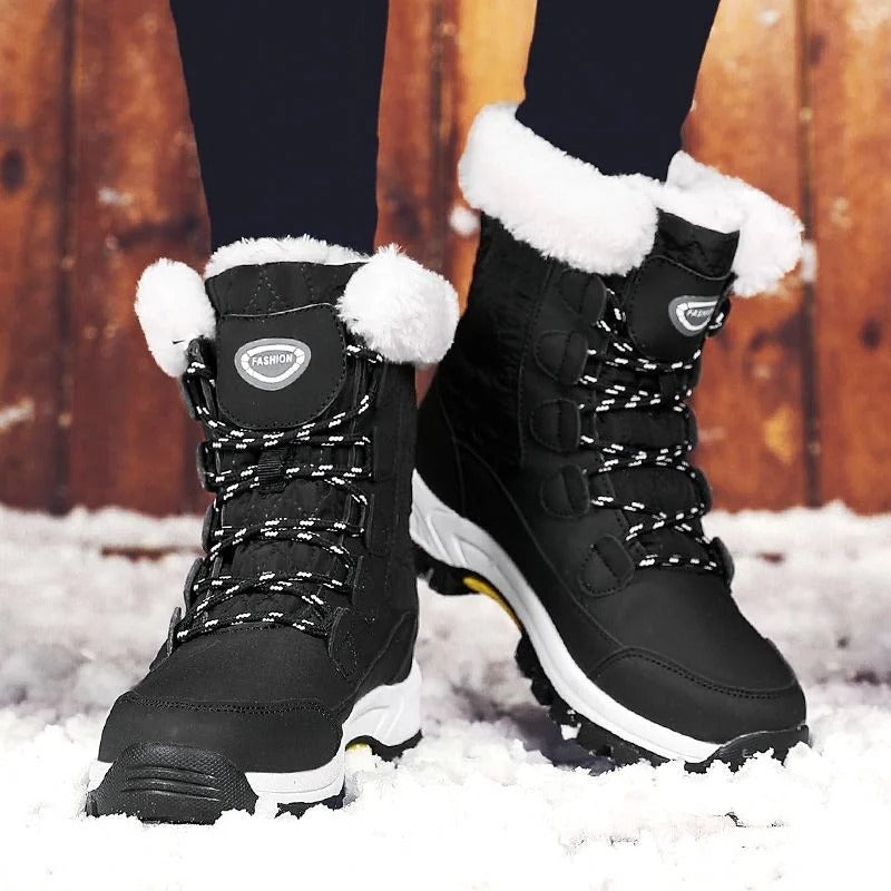Snow Boots Women Winter Keep Warm Water-proof Shoes