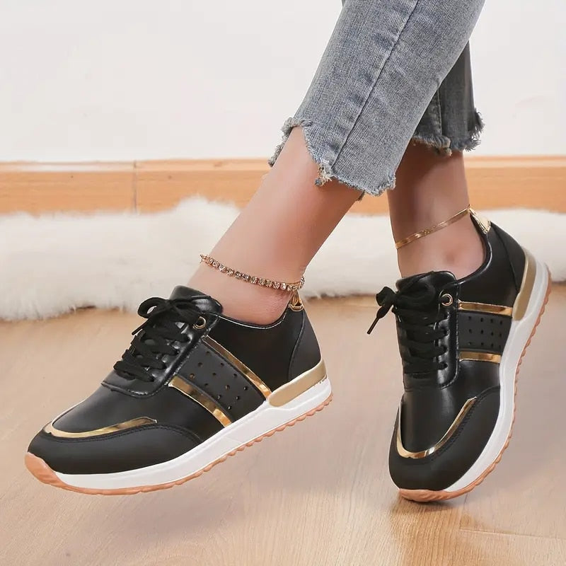 Orthopedic Shoes Women Sneakers Platform Leather Running Summer