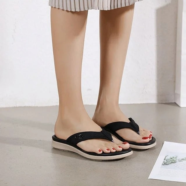 Orthopedic Women Sandals Soft Sole Massage Casual Summer Beach Flip-flops