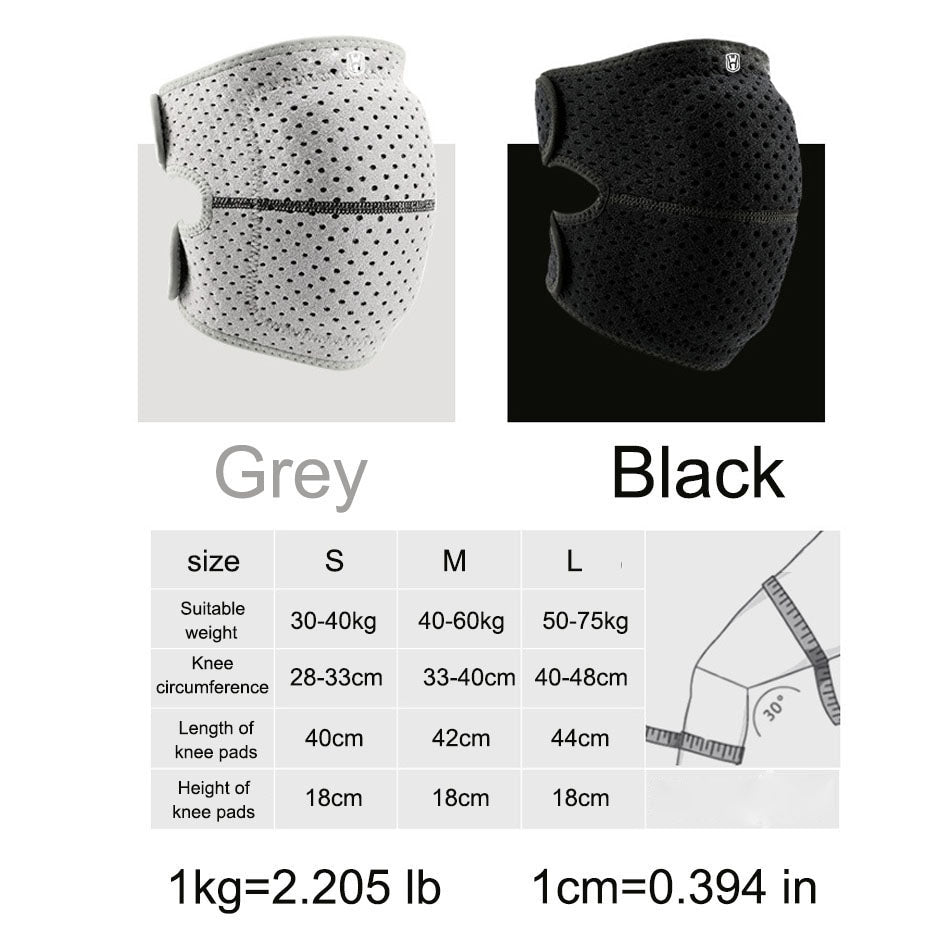 (2 PCS) EVA Knee Pads Unisex Patella Brace Support Fitness Extra Soft Adjustable Strap Protector