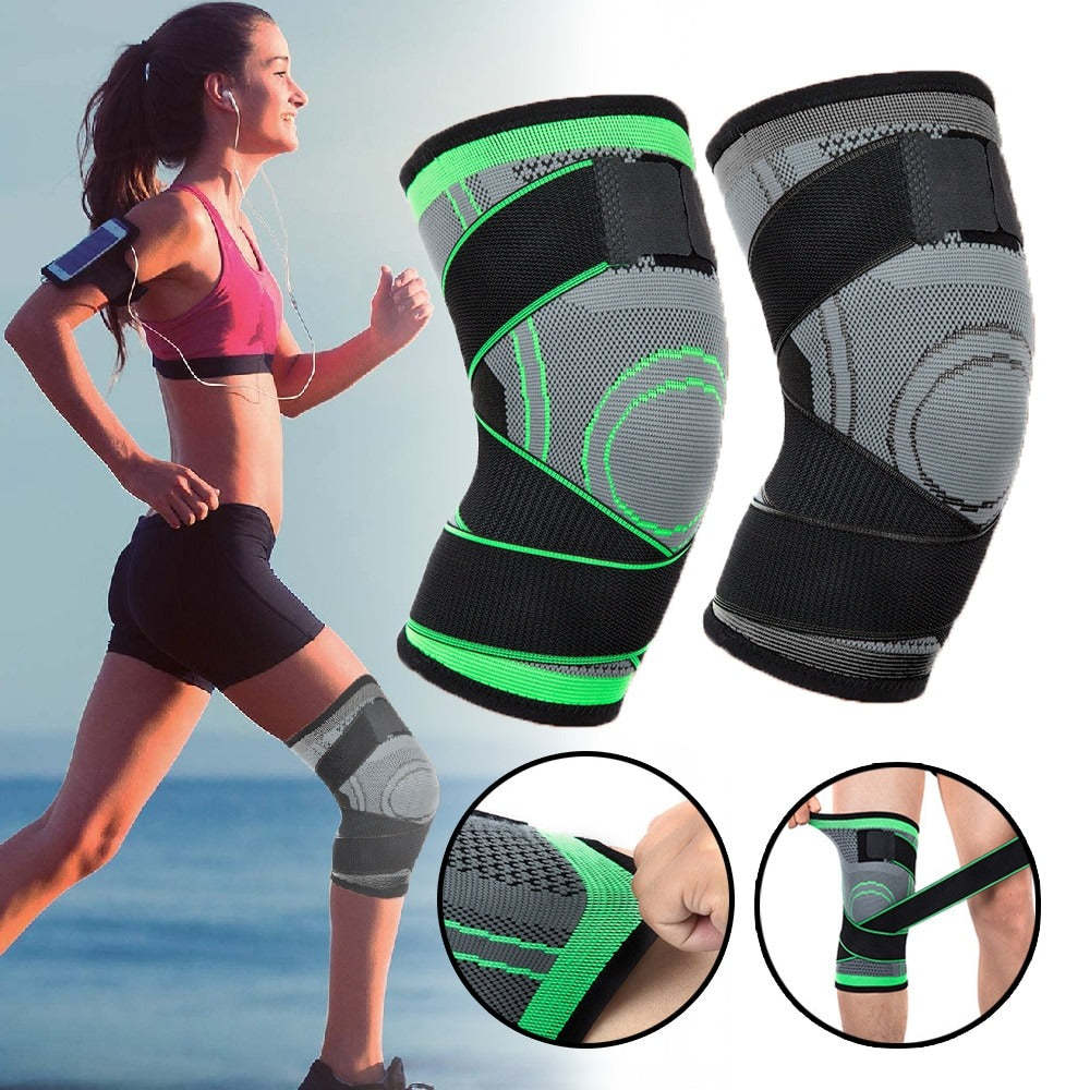 Short Cross Knee Pads Leg Sporty Support Braces For Arthritis Joint Gym Protector