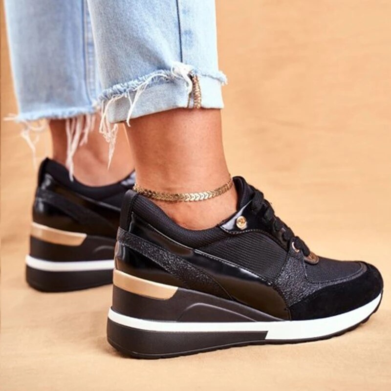 Orthopedic Shoes Women Arch Support Comfy Breathable Height Increase Sneakers