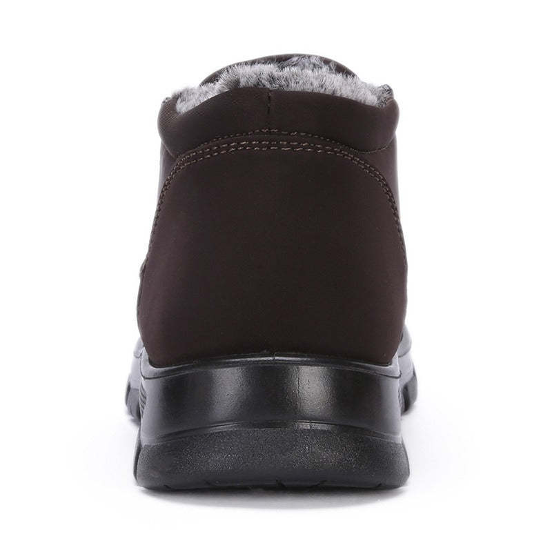 Orthopedic Snow Boots For Men Velvet Warm Ankle Shoes