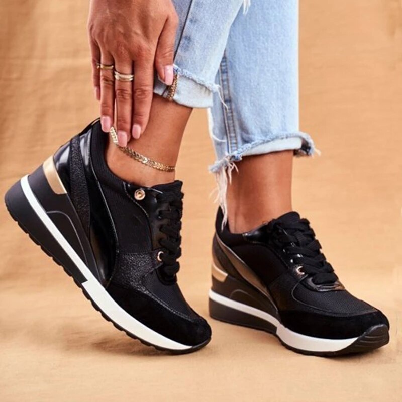 Orthopedic Shoes Women Arch Support Comfy Breathable Height Increase Sneakers