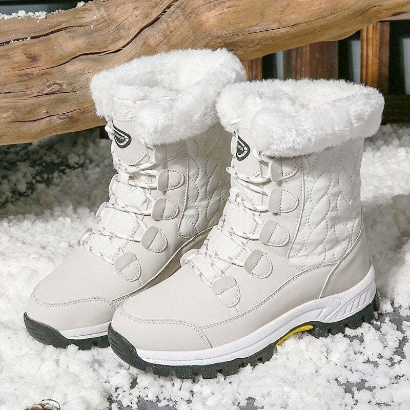 Snow Boots Women Winter Keep Warm Water-proof Shoes