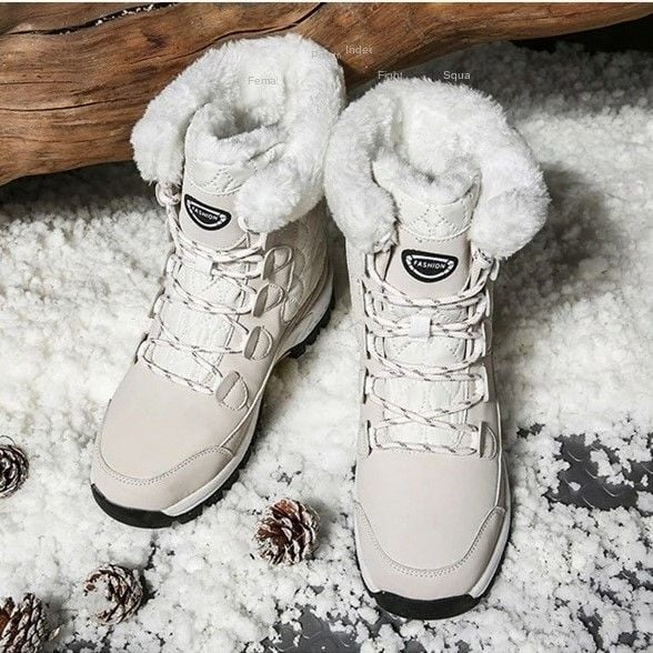 Snow Boots Women Winter Keep Warm Water-proof Shoes