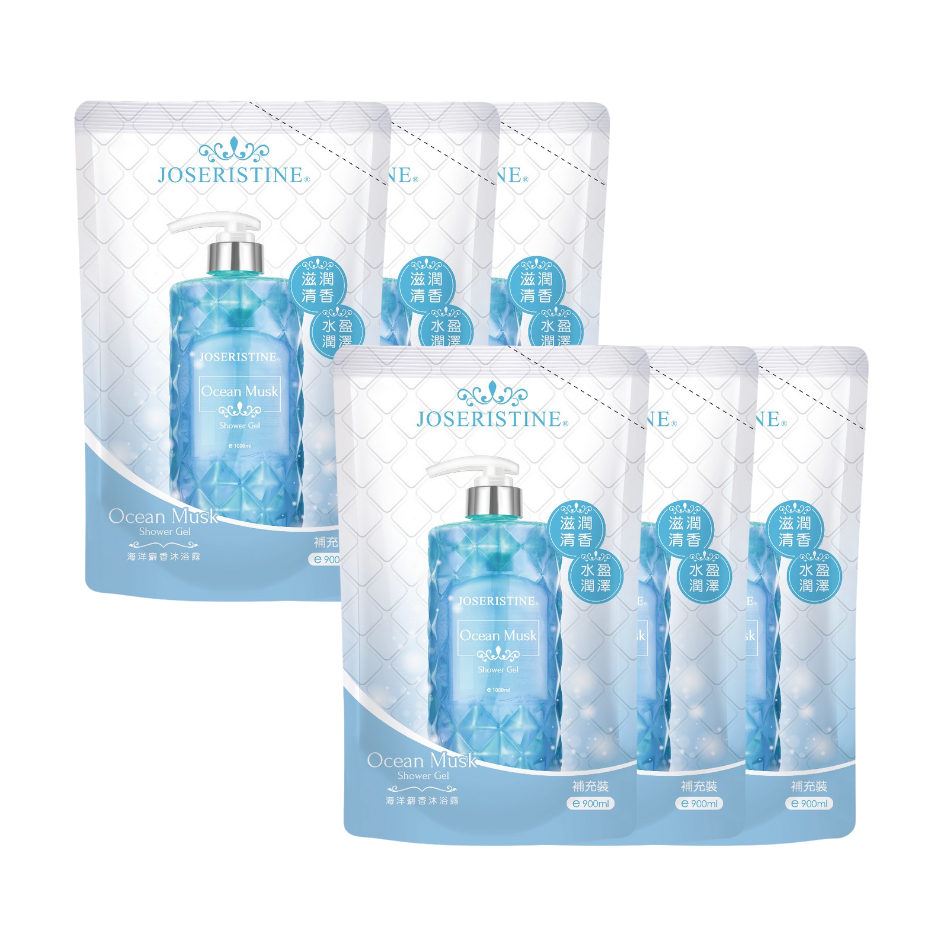 JOSERISTINE Ocean Musk Shower Gel Refill Pack 900ml