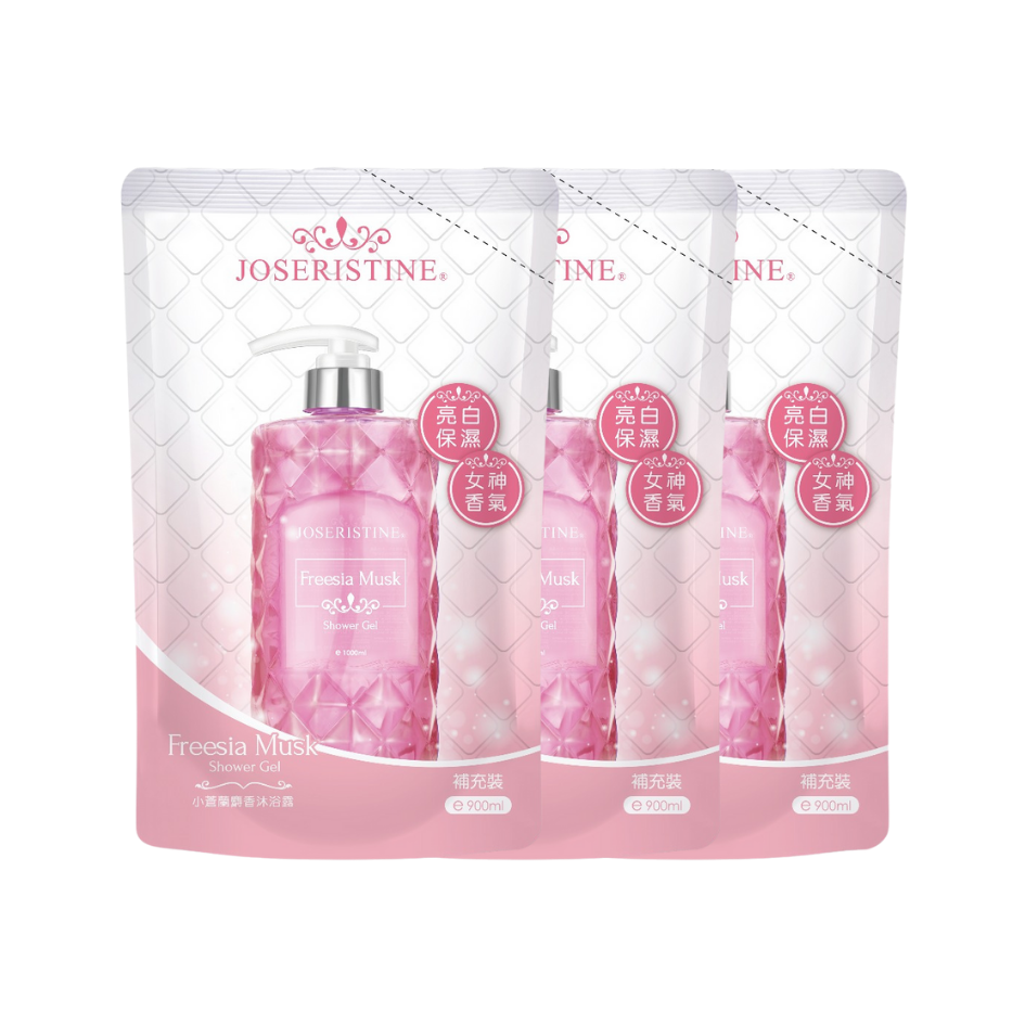 [BUNDLE] JOSERISTINE Freesia Musk Shower Gel Refill Pack 900ml