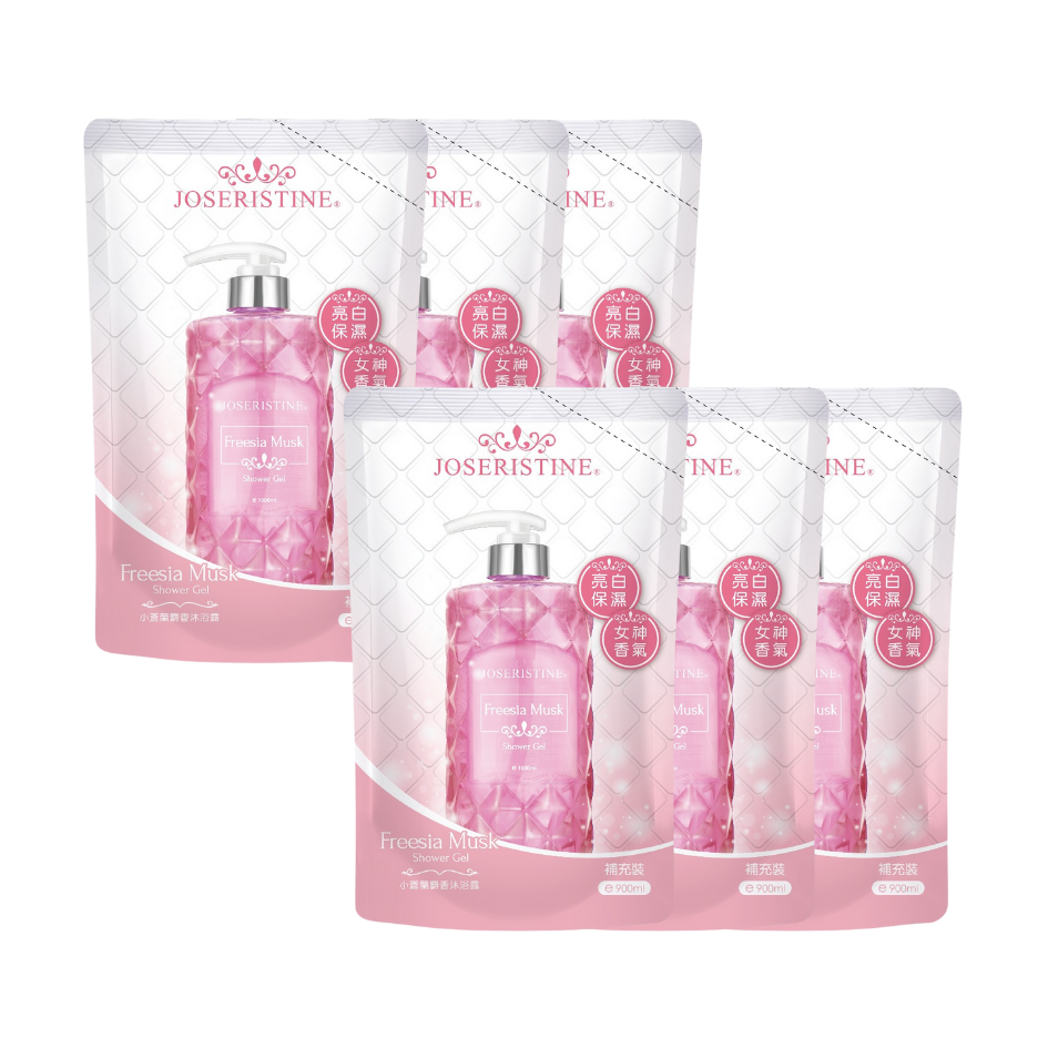 JOSERISTINE Freesia Musk Shower Gel Refill Pack 900ml