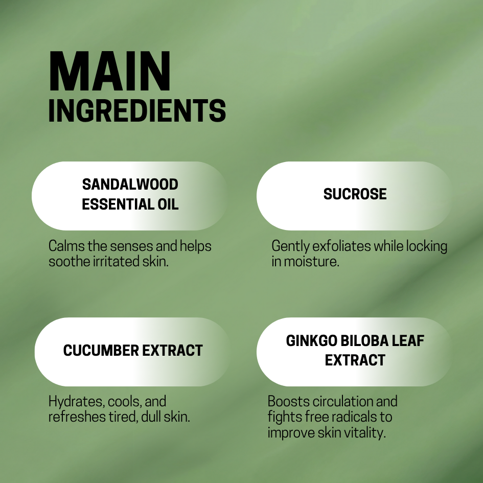 JIMMBENNY Sandalwood Essence Shower Gel 500ml/ 100% Vegan