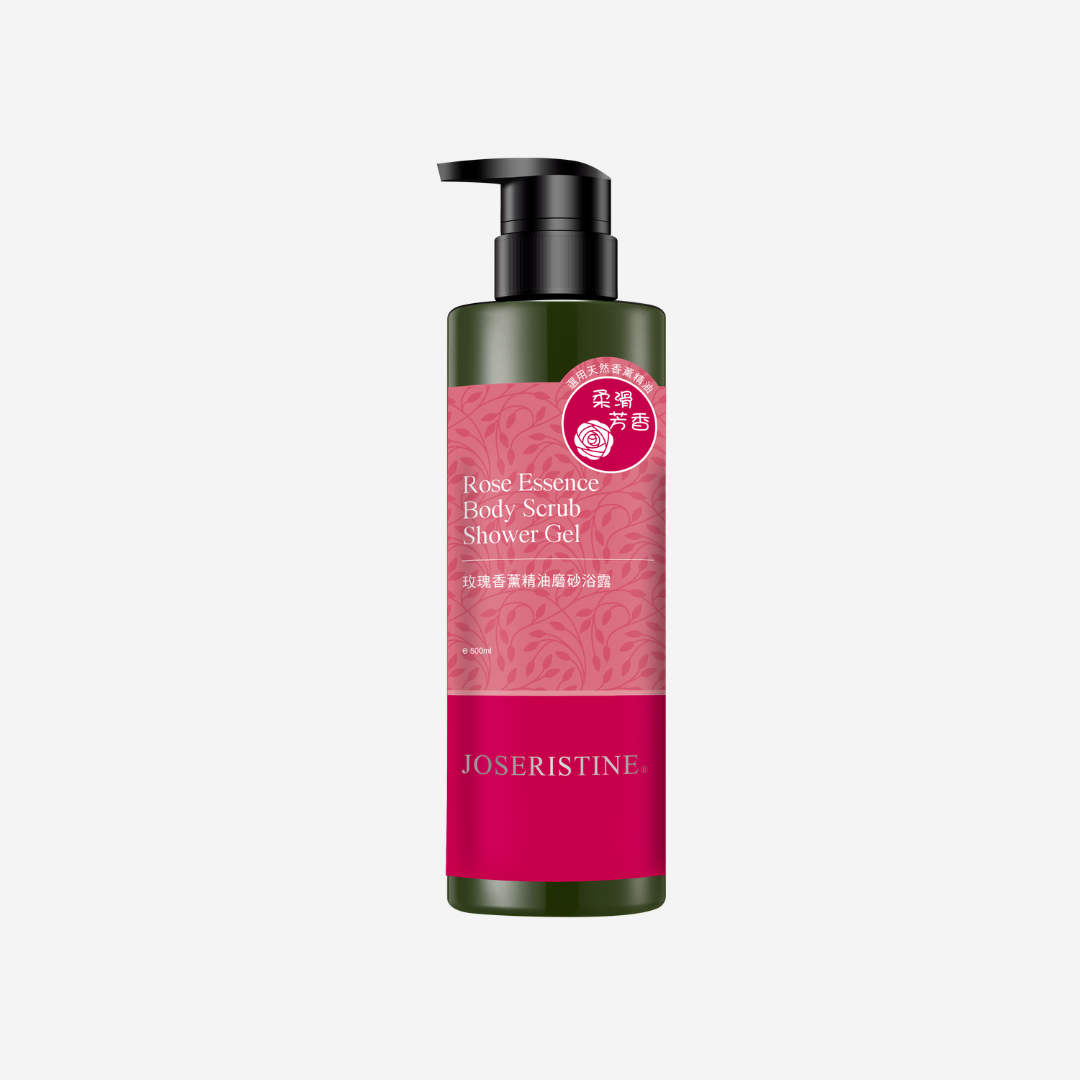 JIMMBENNY Rose Essence Body Scrub Shower Gel 500ml/ 100% Vegan