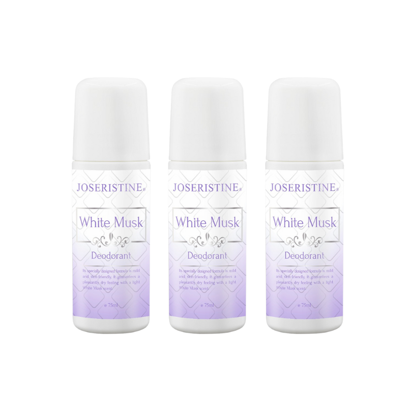 JOSERISTINE White Musk Perfume Roll On Deodorant 75ml