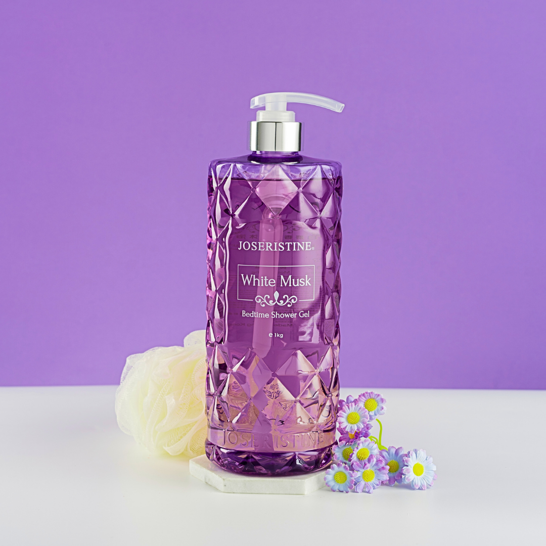 JOSERISTINE White Musk Bedtime Shower Gel 1000ml/ 100% Vegan