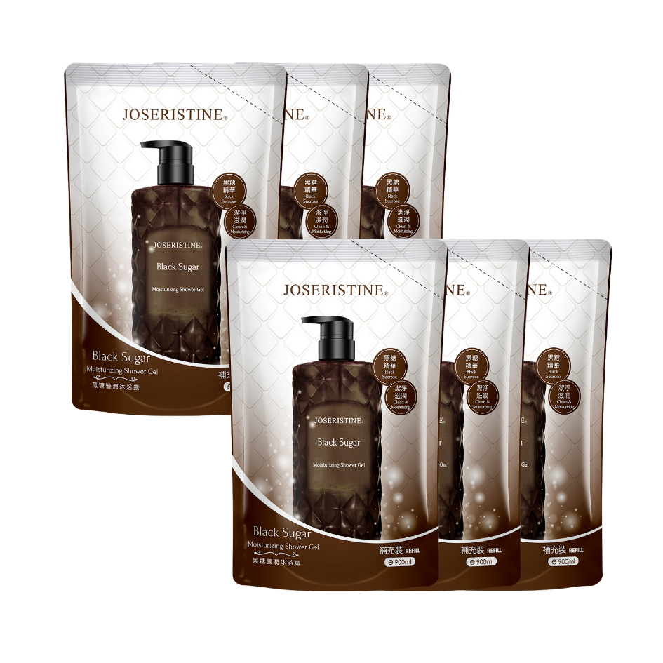 [BUNDLE] JOSERISTINE Black Sugar Shower Gel Refill Pack 900ml