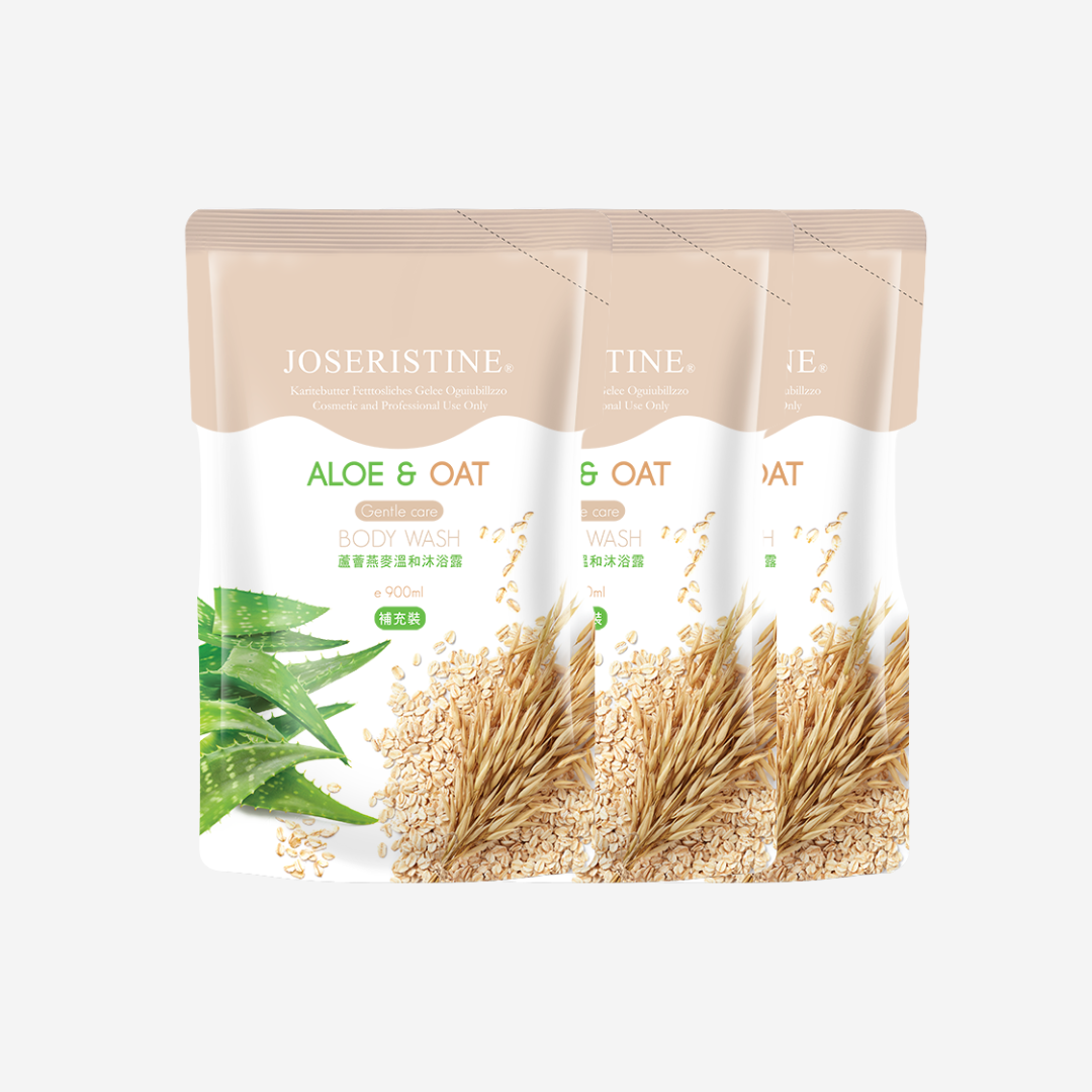 [BUNDLE] JOSERISTINE Aloe & Oat Gentle Body Wash Refill Pack 900ml