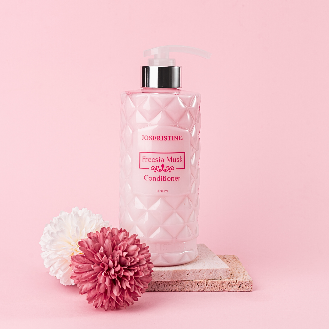 JOSERISTINE Freesia Musk Perfume Hair Conditioner 500ml/ 100% Vegan