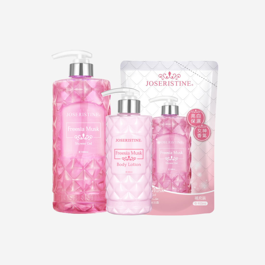 [Combo Deal] JOSERISTINE Freesia Musk Shower Gel Body Care Combo