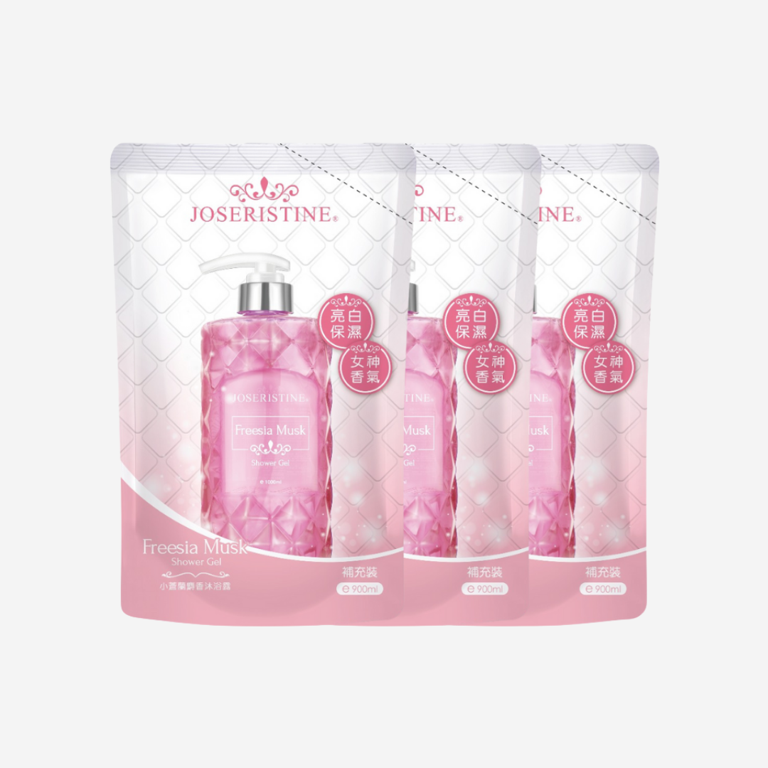 [BUNDLE] JOSERISTINE Freesia Musk Shower Gel Refill Pack 900ml