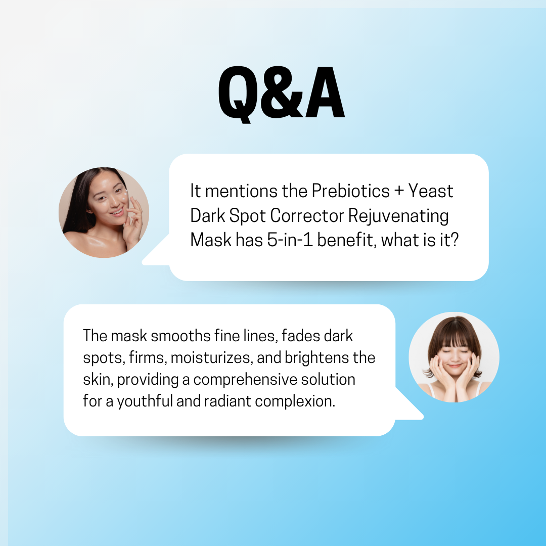 JOSERISTINE Prebiotics + Yeast Dark Spot Corrector Face Mask Box Set 5's