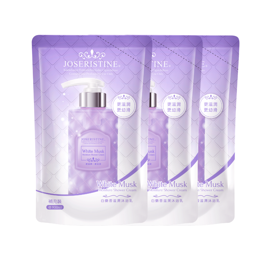 [BUNDLE] JOSERISTINE White Musk Moisture Shower Cream Refill Pack 900ml