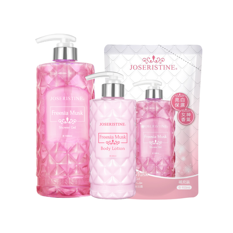 [COMBO] JOSERISTINE Freesia Musk Shower Gel Body Care Combo