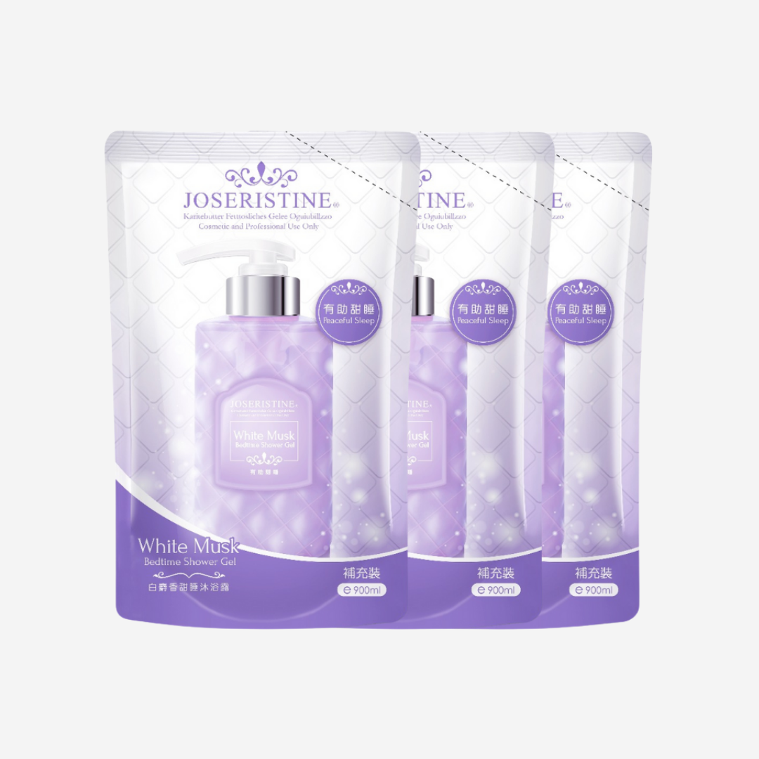 [BUNDLE] JOSERISTINE White Musk Bedtime Shower Gel Refill Pack 900ml
