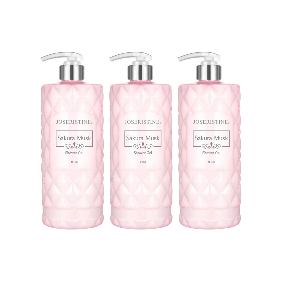 [Bundle Deal] JOSERISTINE Sakura Musk Shower Gel 1000ml