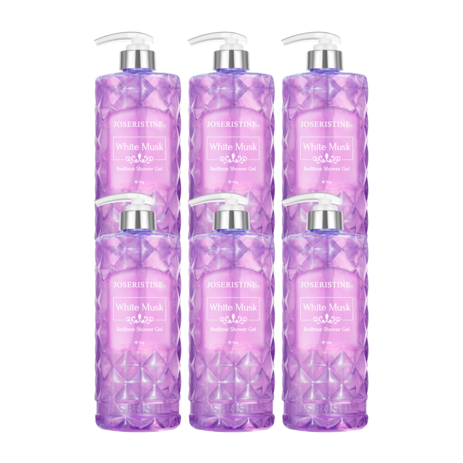 JOSERISTINE White Musk Bedtime Shower Gel 1000ml/ 100% Vegan