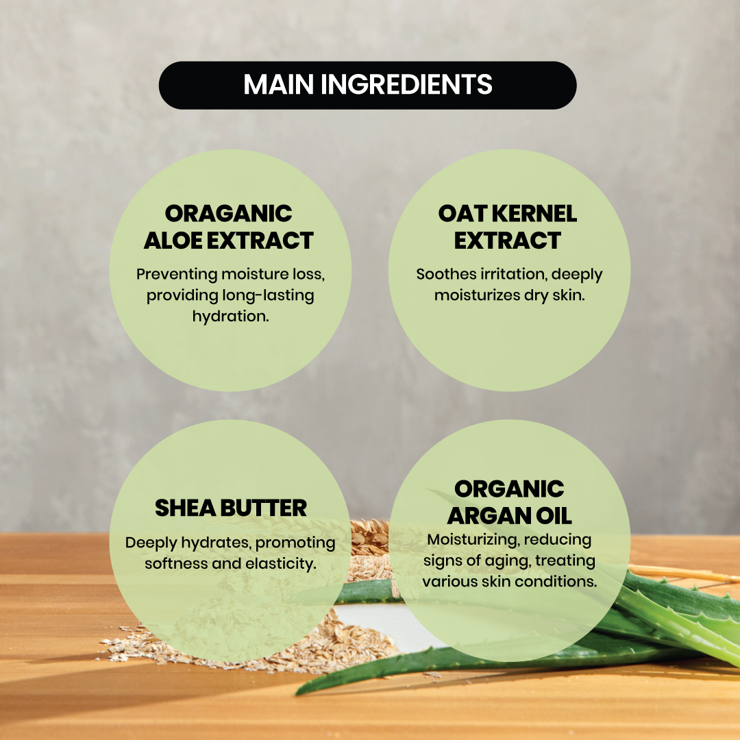 JOSERISTINE Organic Aloe & Oat Eczema Soothing Balm 13g